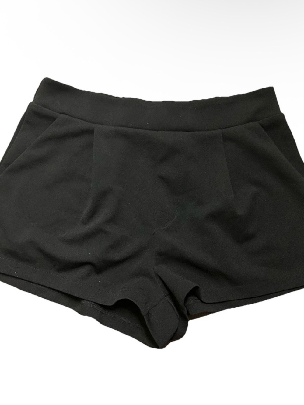 Women’s Sincerely Jules Black Pleated Shorts Pockets Size Medium